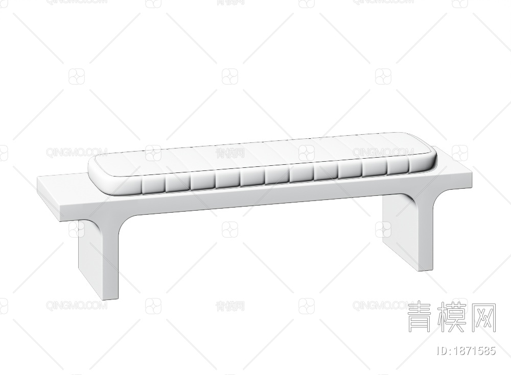 沙发凳3D模型下载【ID:1871585】