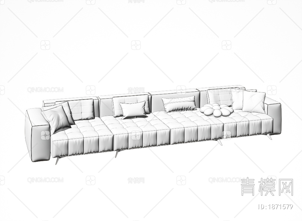 多人沙发3D模型下载【ID:1871579】