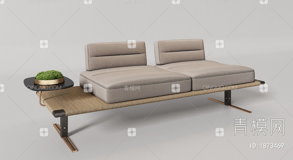 沙发凳3D模型下载【ID:1873469】