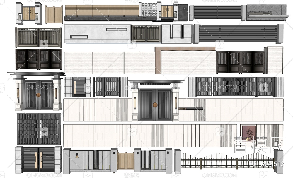 庭院门SU模型下载【ID:1874513】