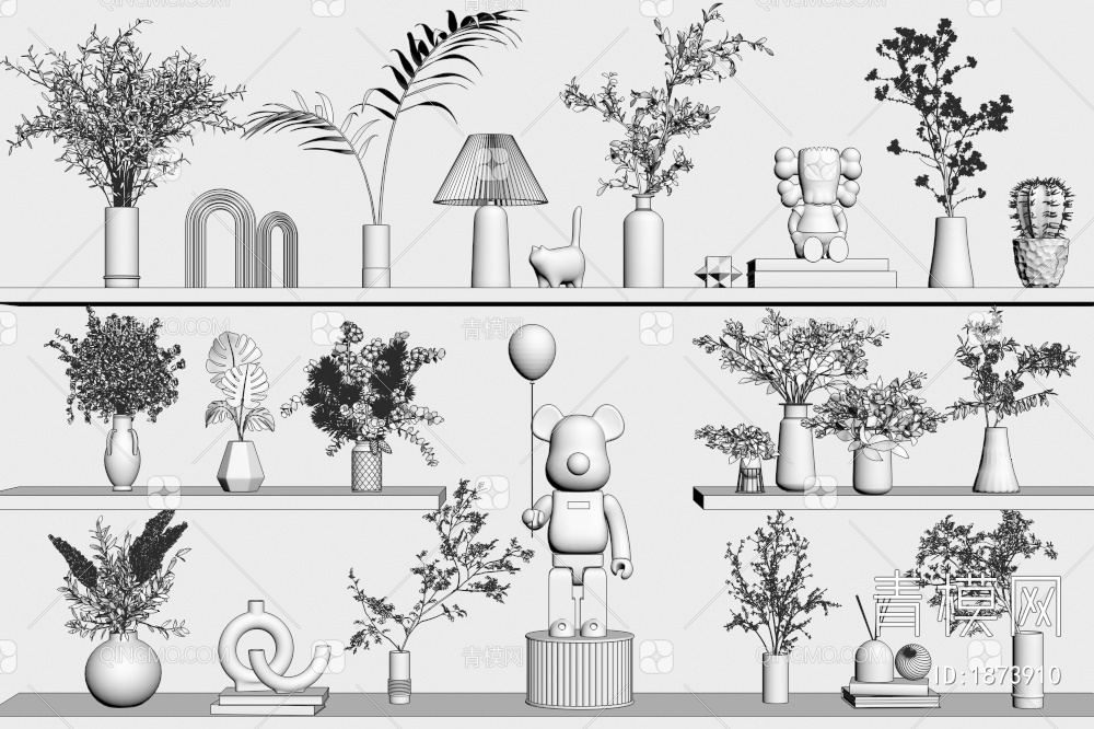 水生植物3D模型下载【ID:1873910】