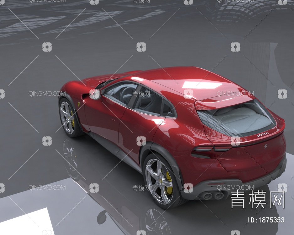 2023款法拉利Purosangue汽车3D模型下载【ID:1875353】