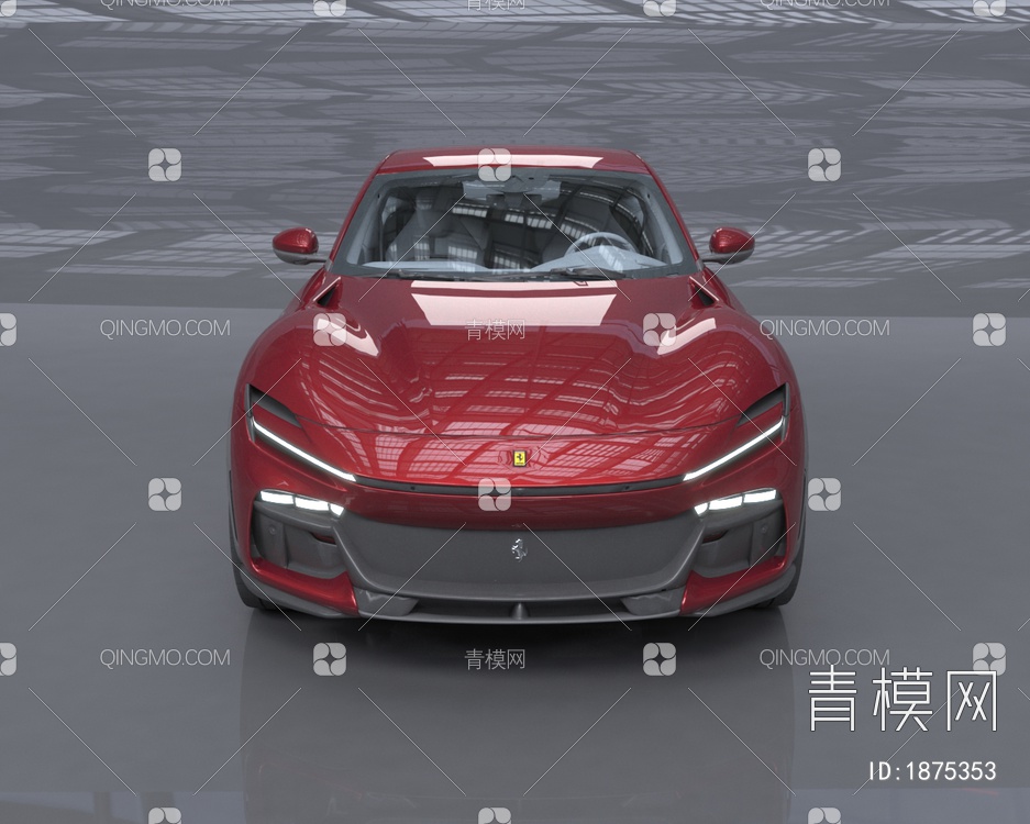 2023款法拉利Purosangue汽车3D模型下载【ID:1875353】