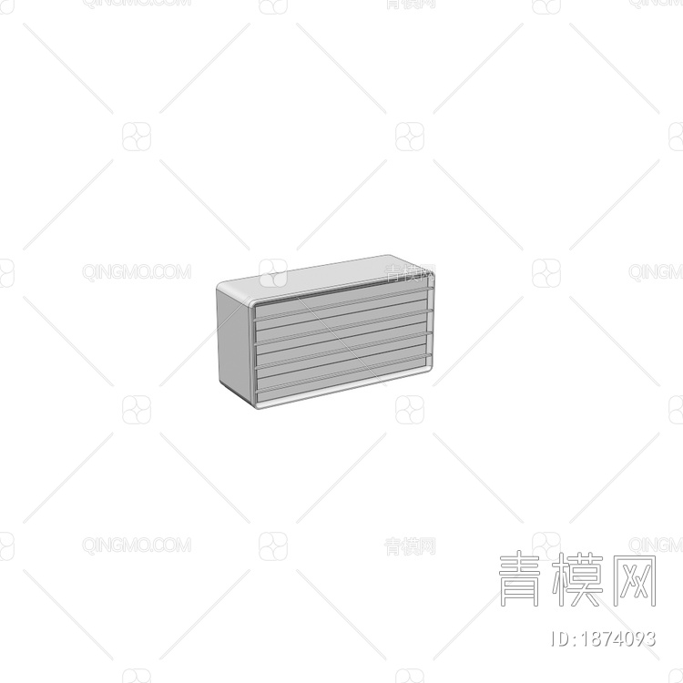 AURA 木边柜3D模型下载【ID:1874093】