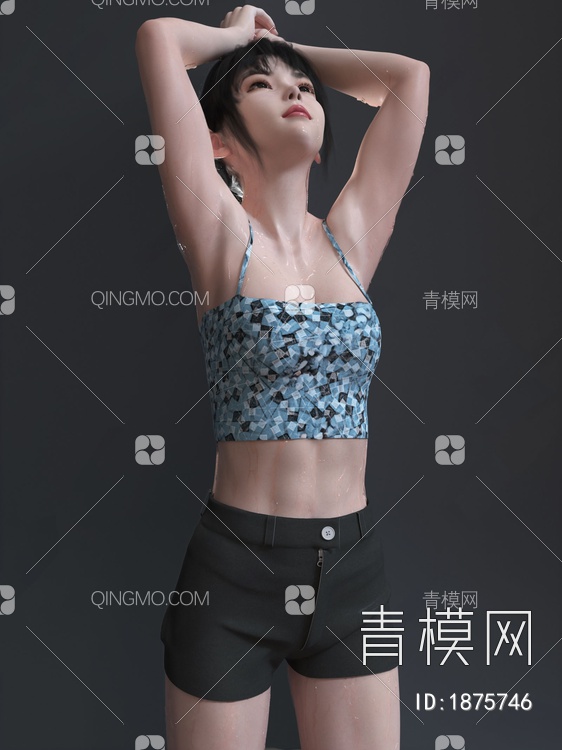 女人 美女3D模型下载【ID:1875746】