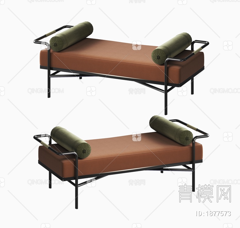 沙发凳3D模型下载【ID:1877573】