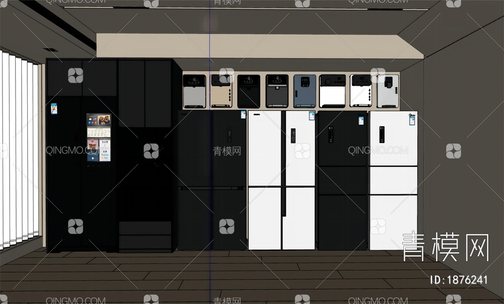 冰箱SU模型下载【ID:1876241】