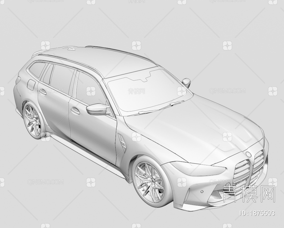2023款宝马M3Touring汽车3D模型下载【ID:1875503】