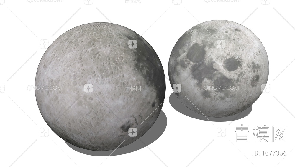 月球SU模型下载【ID:1877366】