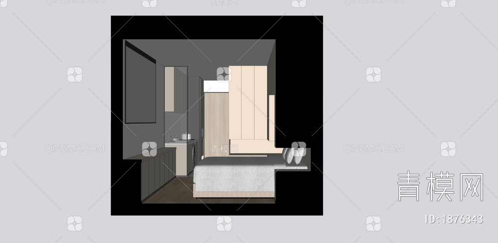 公寓SU模型下载【ID:1876343】