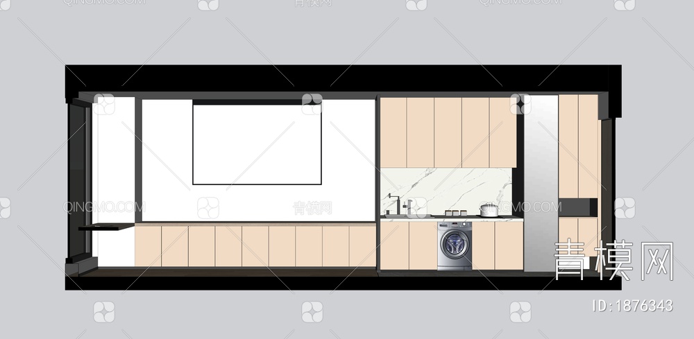 公寓SU模型下载【ID:1876343】