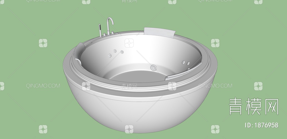 卫浴用品 浴缸SU模型下载【ID:1876958】