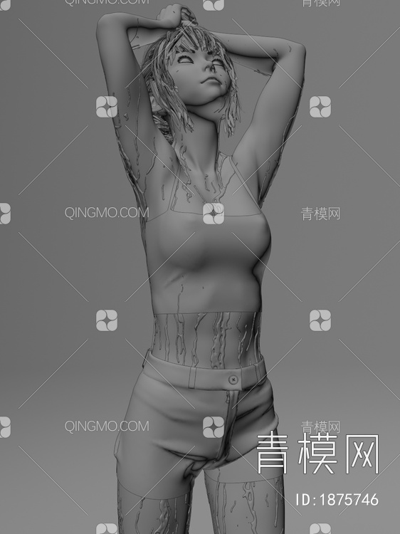 女人 美女3D模型下载【ID:1875746】