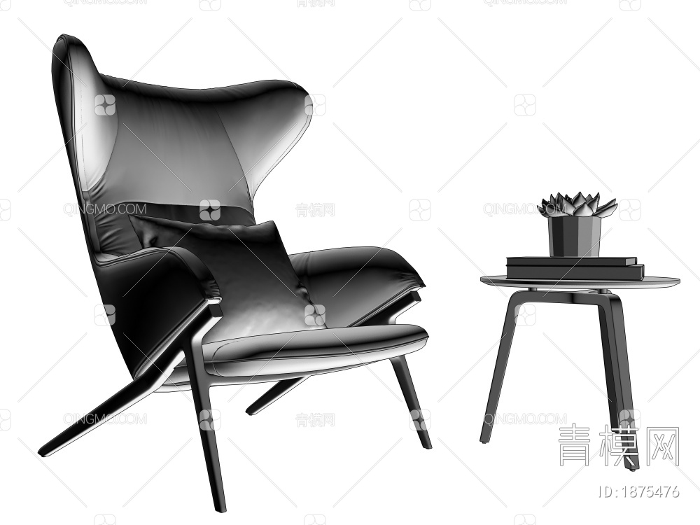 休闲椅3D模型下载【ID:1875476】