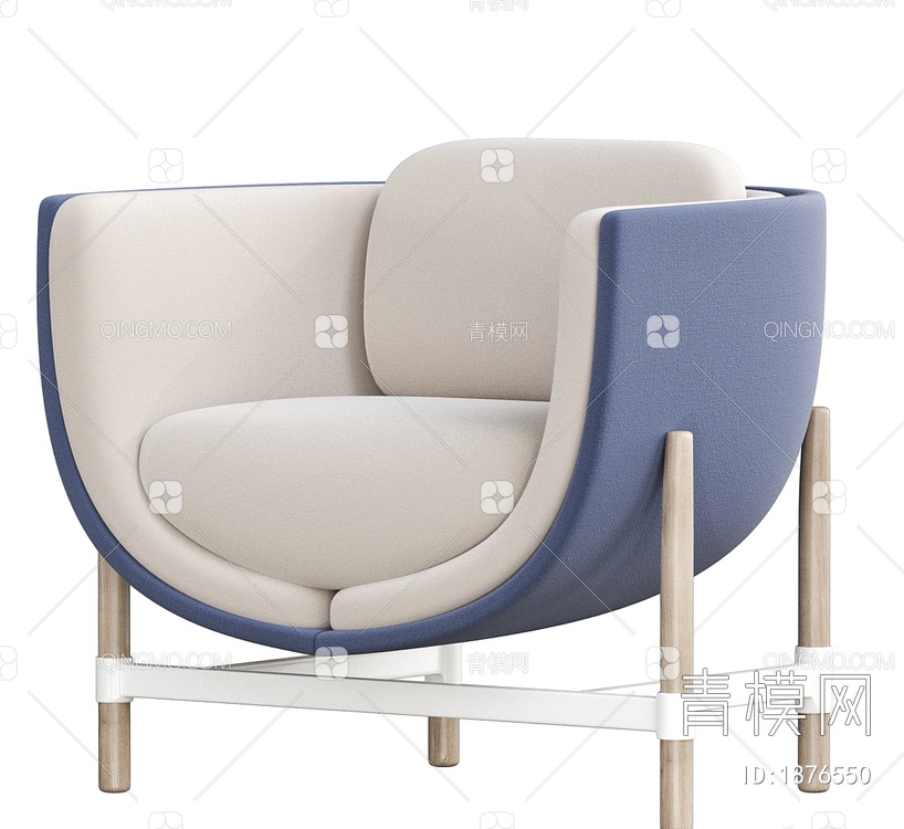 CAPSULE LOUNGE扶手椅3D模型下载【ID:1876550】