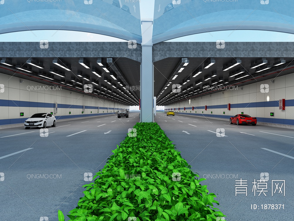隧道地下过道通道3D模型下载【ID:1878371】