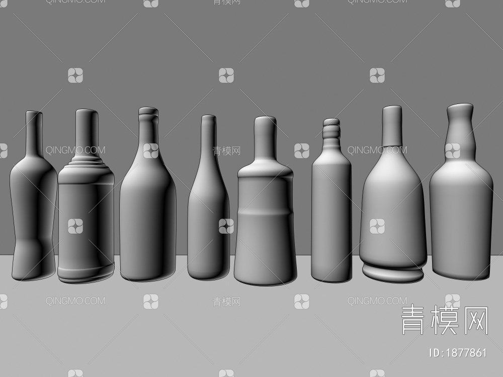 洋酒3D模型下载【ID:1877861】