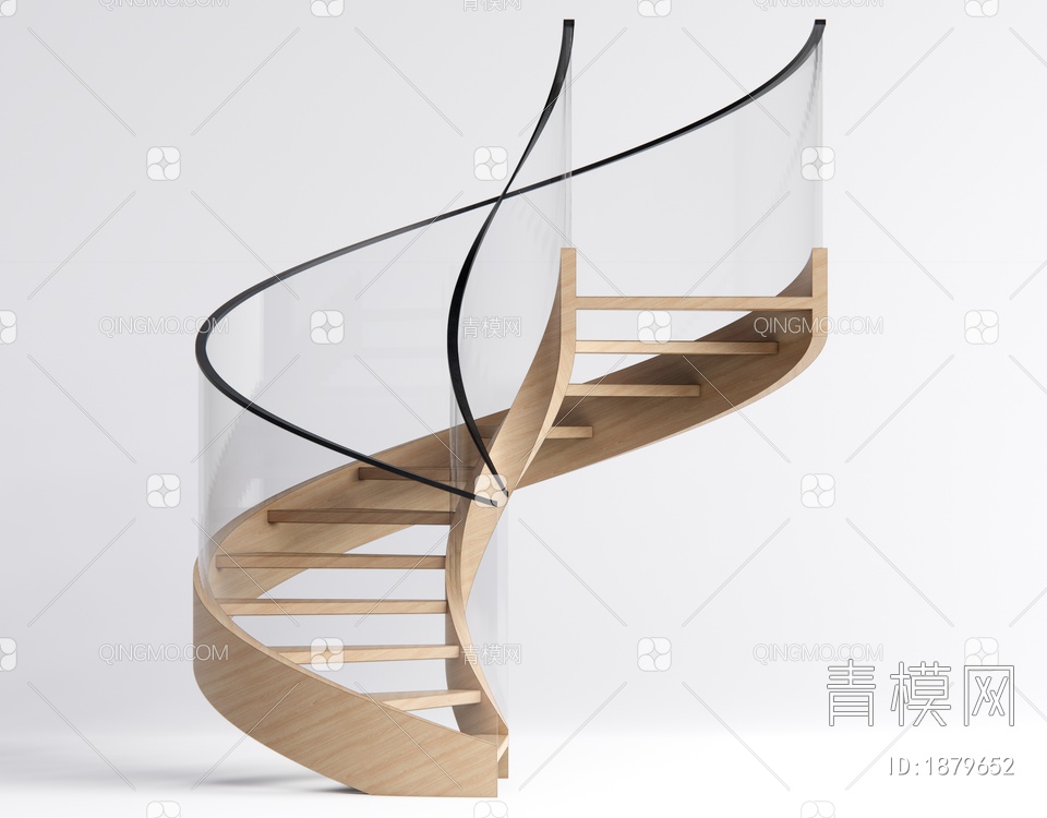旋转楼梯SU模型下载【ID:1879652】
