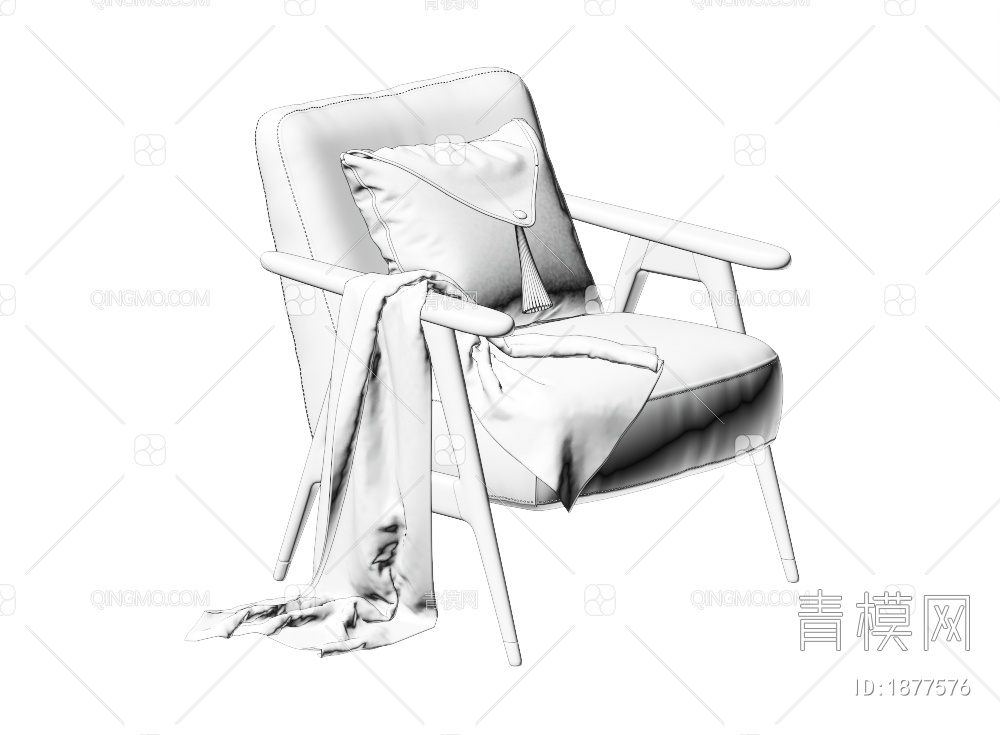 单椅3D模型下载【ID:1877576】