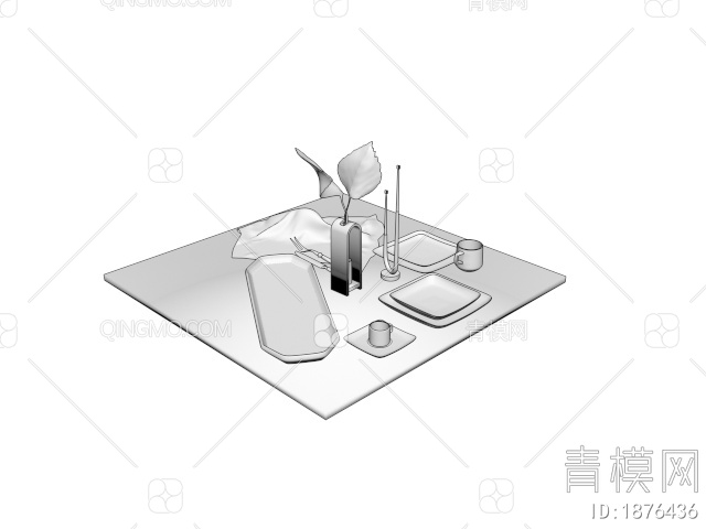 餐具3D模型下载【ID:1876436】