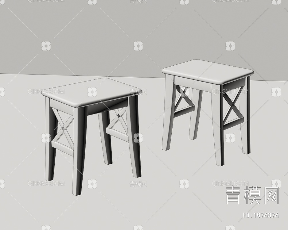 IKEA宜家 凳子3D模型下载【ID:1876376】