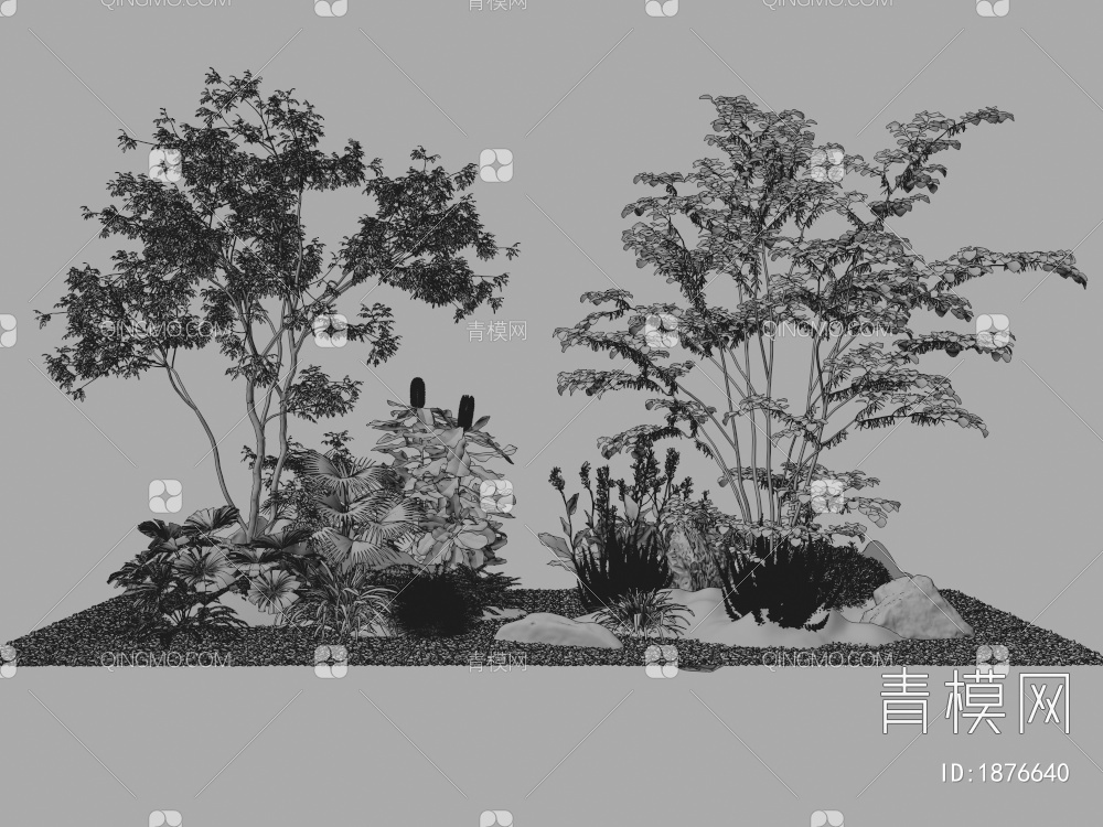 景观树3D模型下载【ID:1876640】
