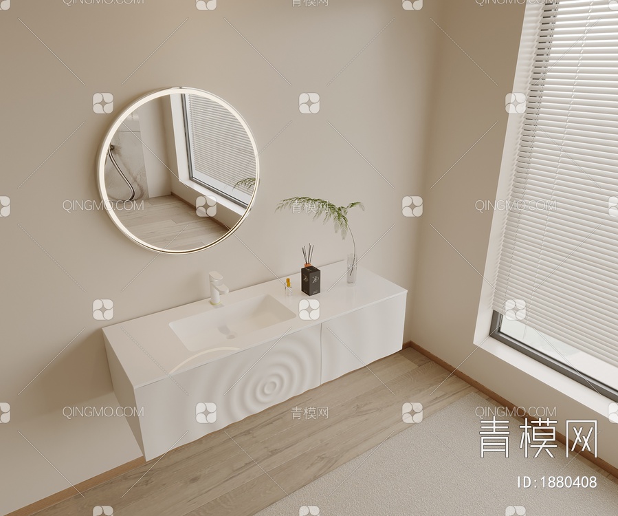浴室柜3D模型下载【ID:1880408】