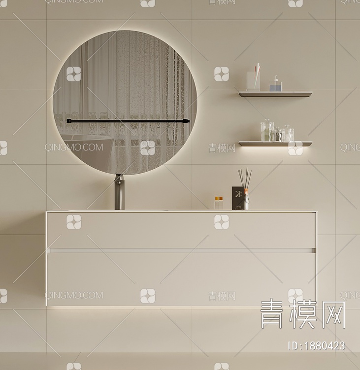 浴室柜3D模型下载【ID:1880423】