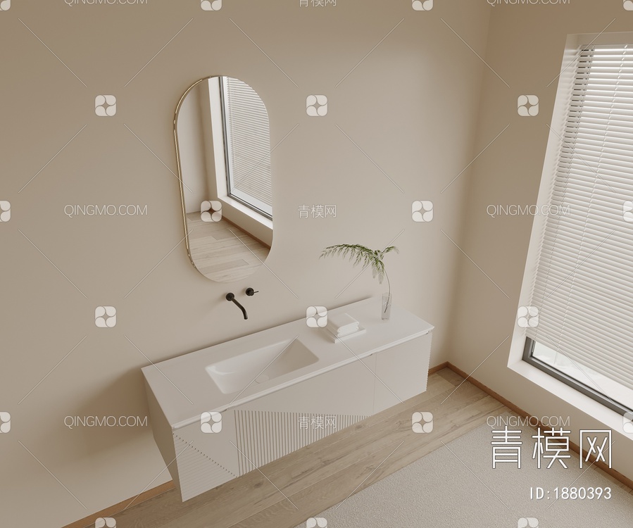 浴室柜3D模型下载【ID:1880393】