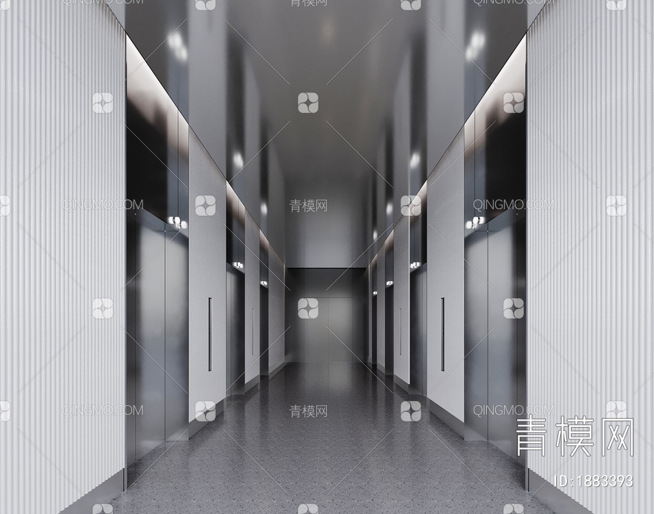 电梯间3D模型下载【ID:1883393】