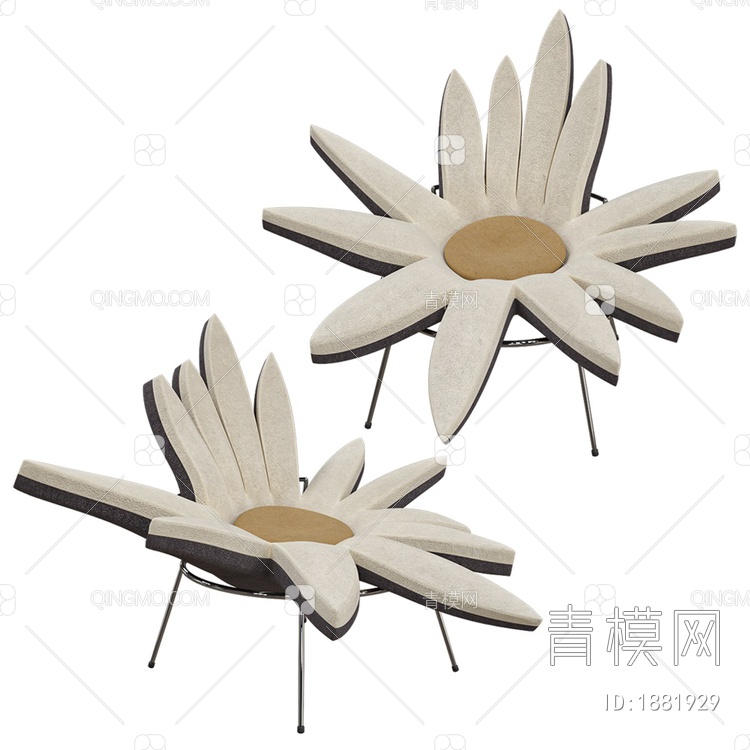 Daisy小雏菊单椅3D模型下载【ID:1881929】