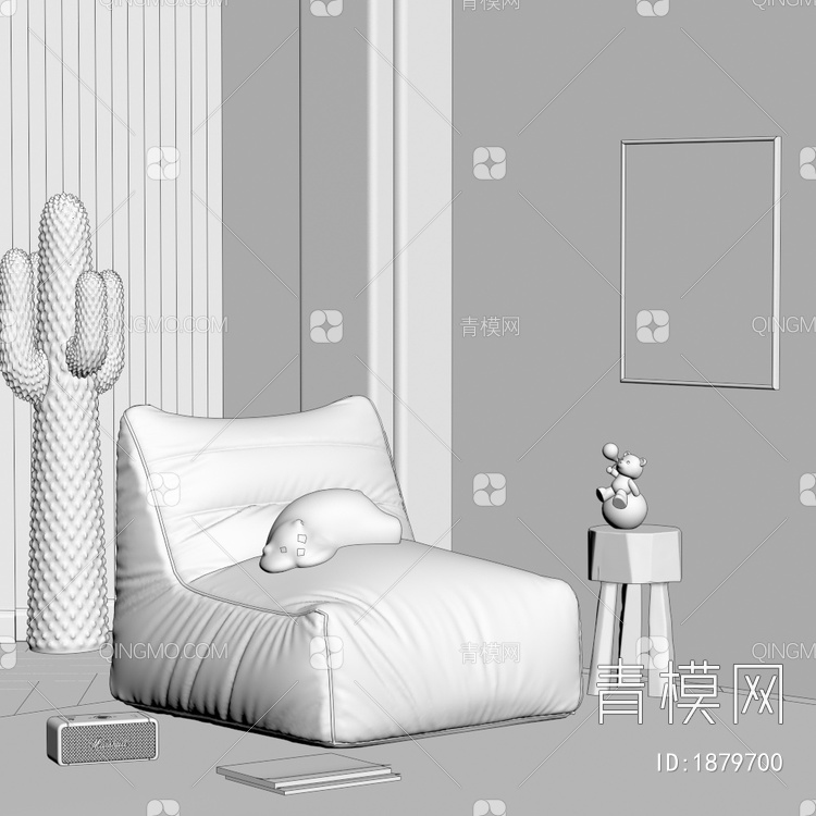 懒人沙发 软体沙发3D模型下载【ID:1879700】