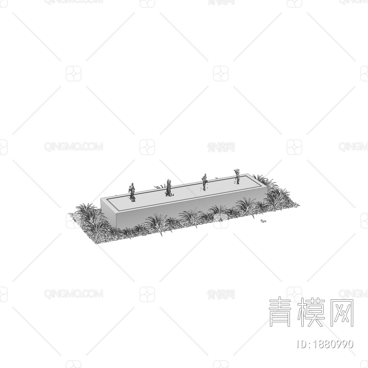 水景喷泉3D模型下载【ID:1880990】
