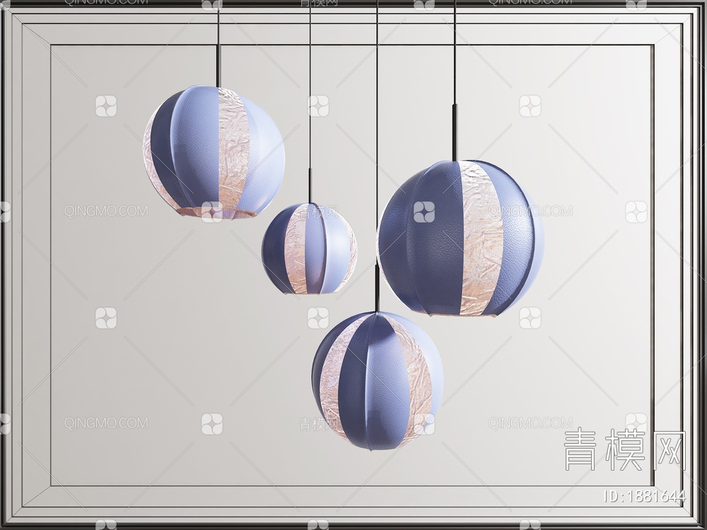 皮球吊灯3D模型下载【ID:1881644】