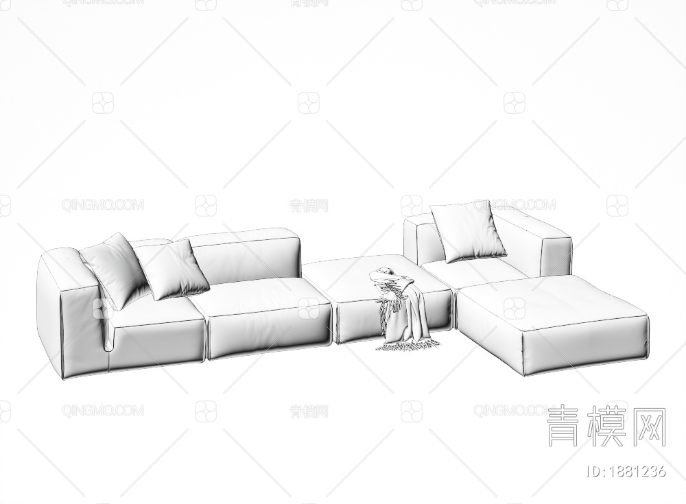 多人沙发3D模型下载【ID:1881236】
