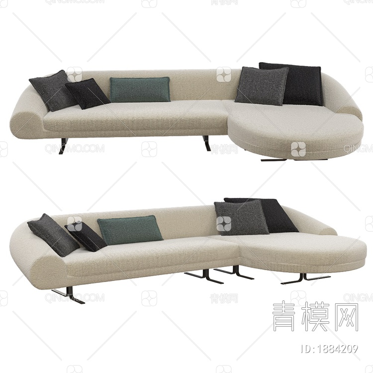 AirstrikeL型沙发3D模型下载【ID:1884209】