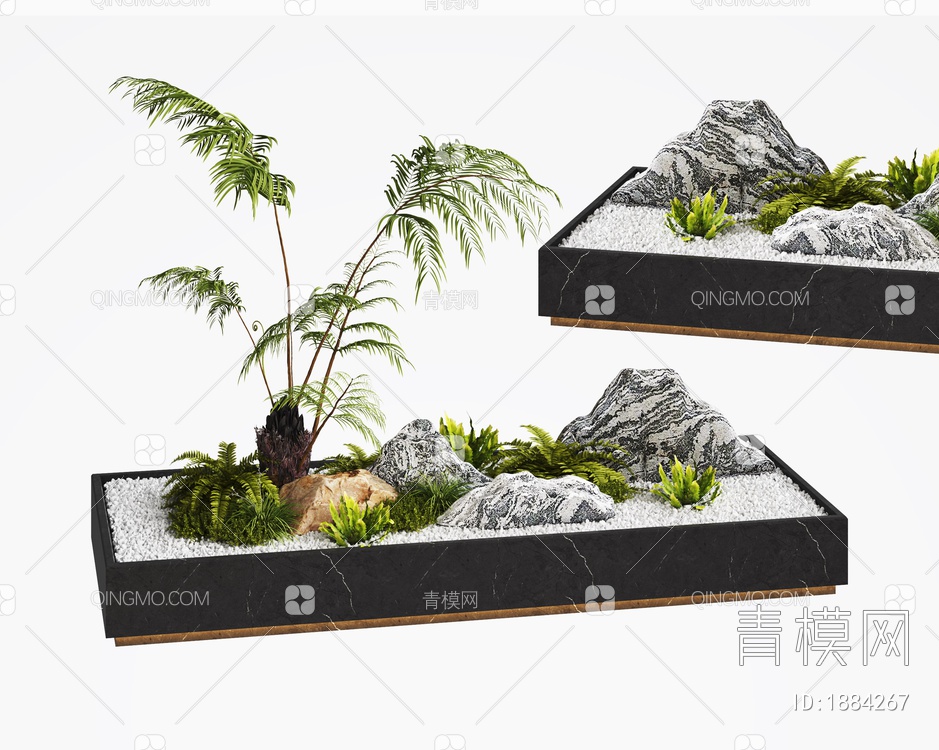 景观植物小品3D模型下载【ID:1884267】