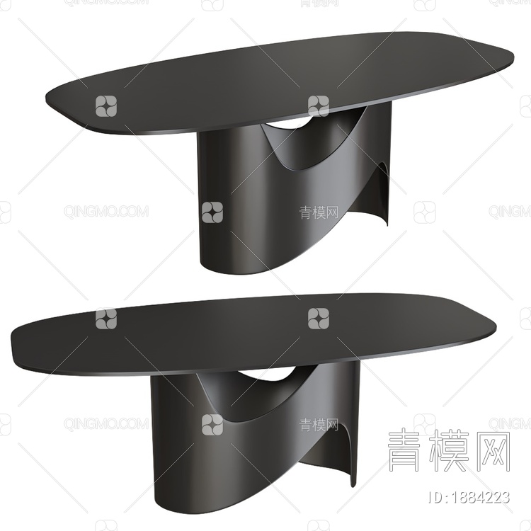 Cosmos 黑餐桌3D模型下载【ID:1884223】