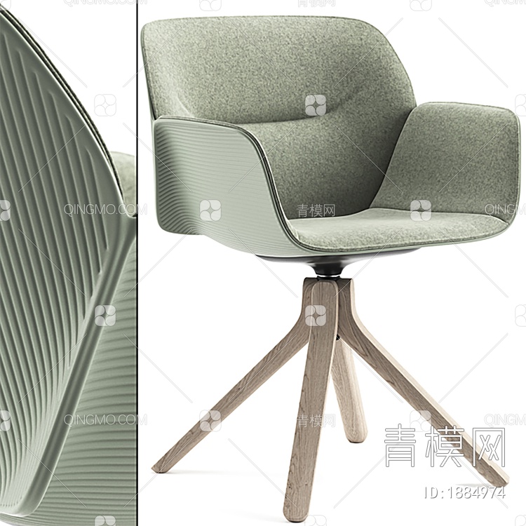 单椅，椅子，咖啡厅，座椅3D模型下载【ID:1884974】