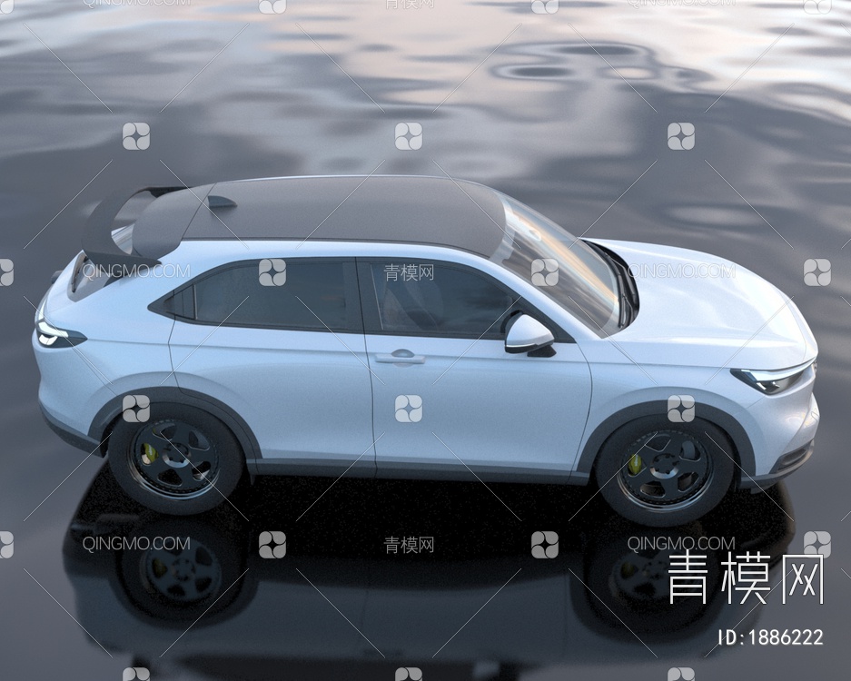 2023款本田HRVRS汽车SUV简配版3D模型下载【ID:1886222】