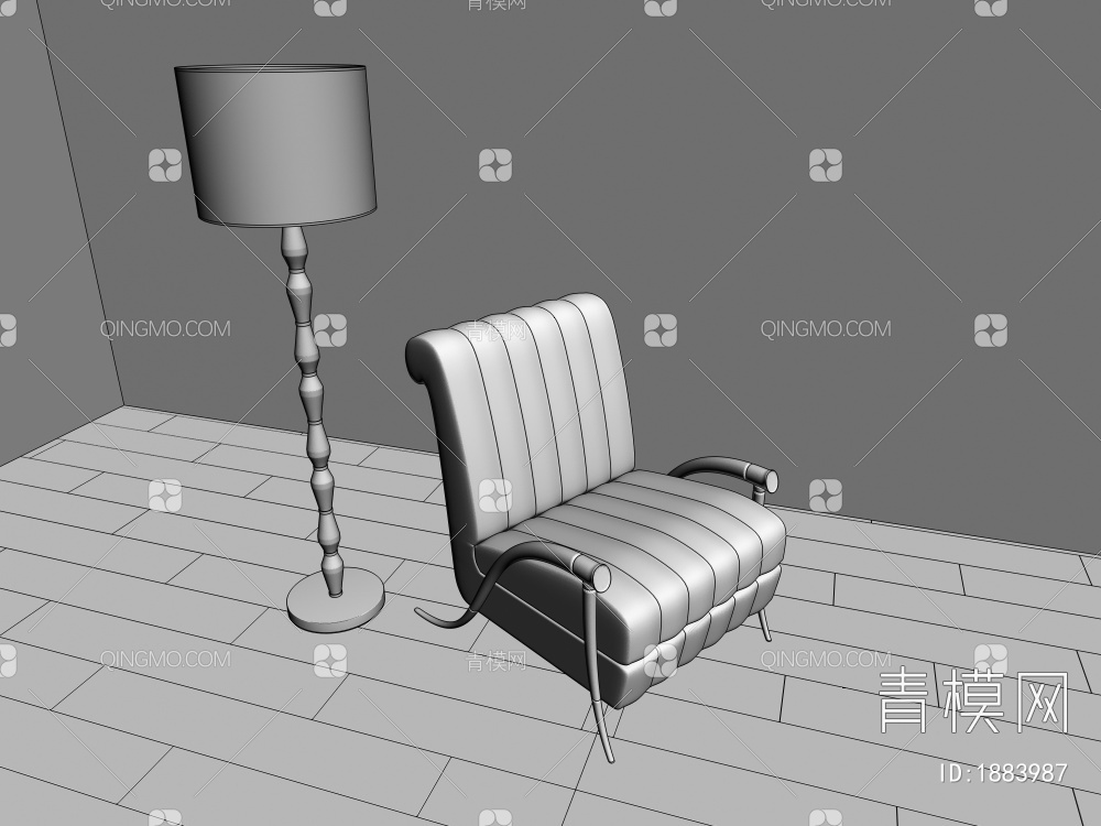 休闲椅3D模型下载【ID:1883987】