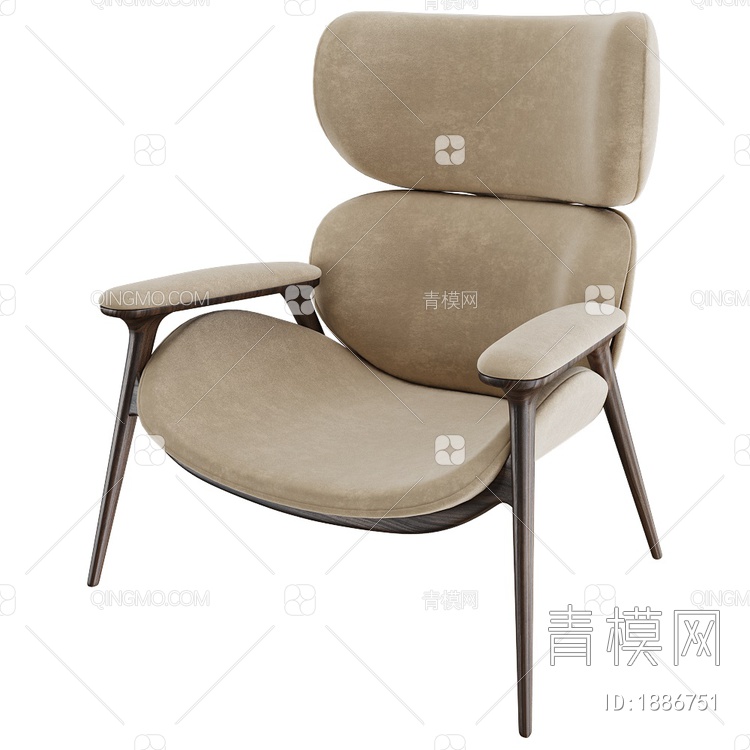 Khepri 休闲单椅3D模型下载【ID:1886751】