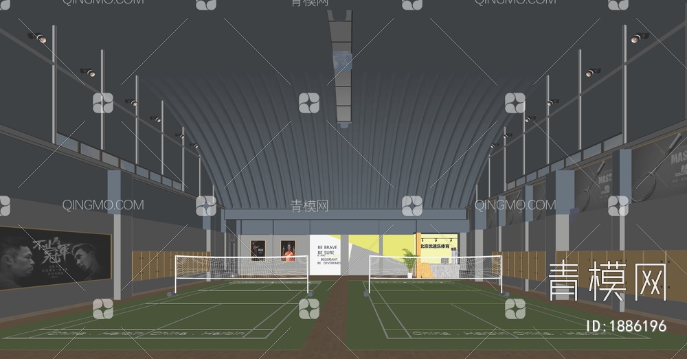 体育馆SU模型下载【ID:1886196】
