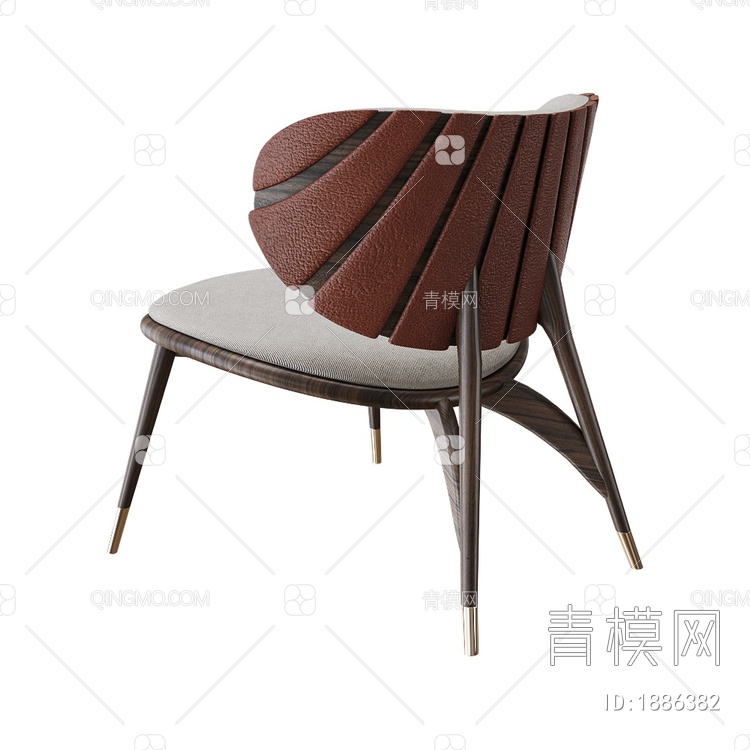 Khepri布艺单椅3D模型下载【ID:1886382】