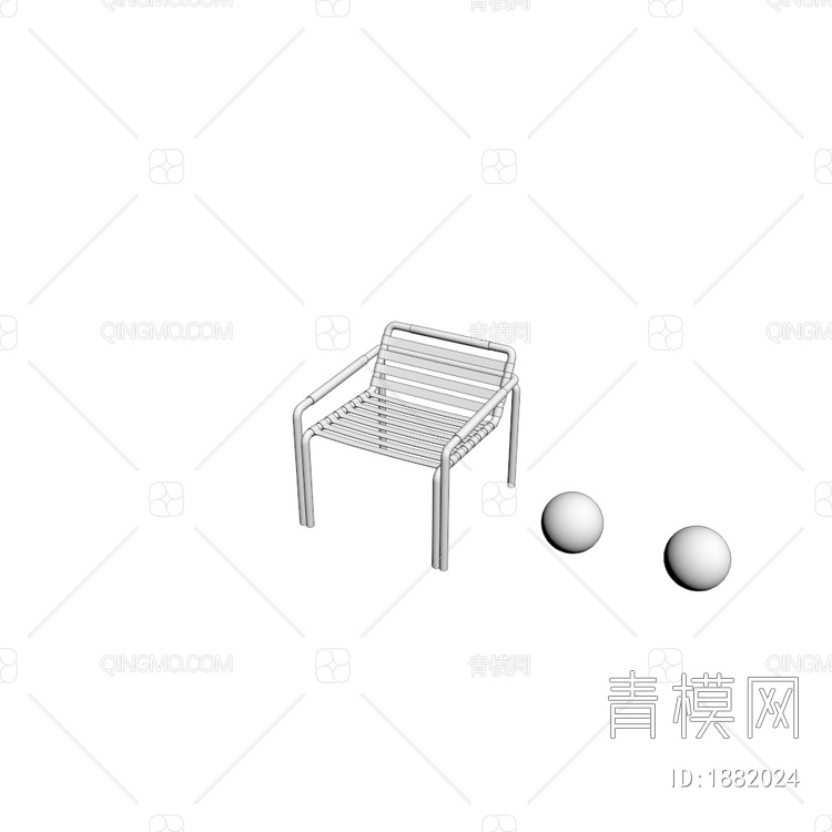 单椅3D模型下载【ID:1882024】