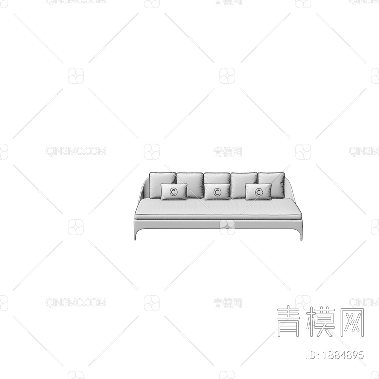 多人沙发3D模型下载【ID:1884895】