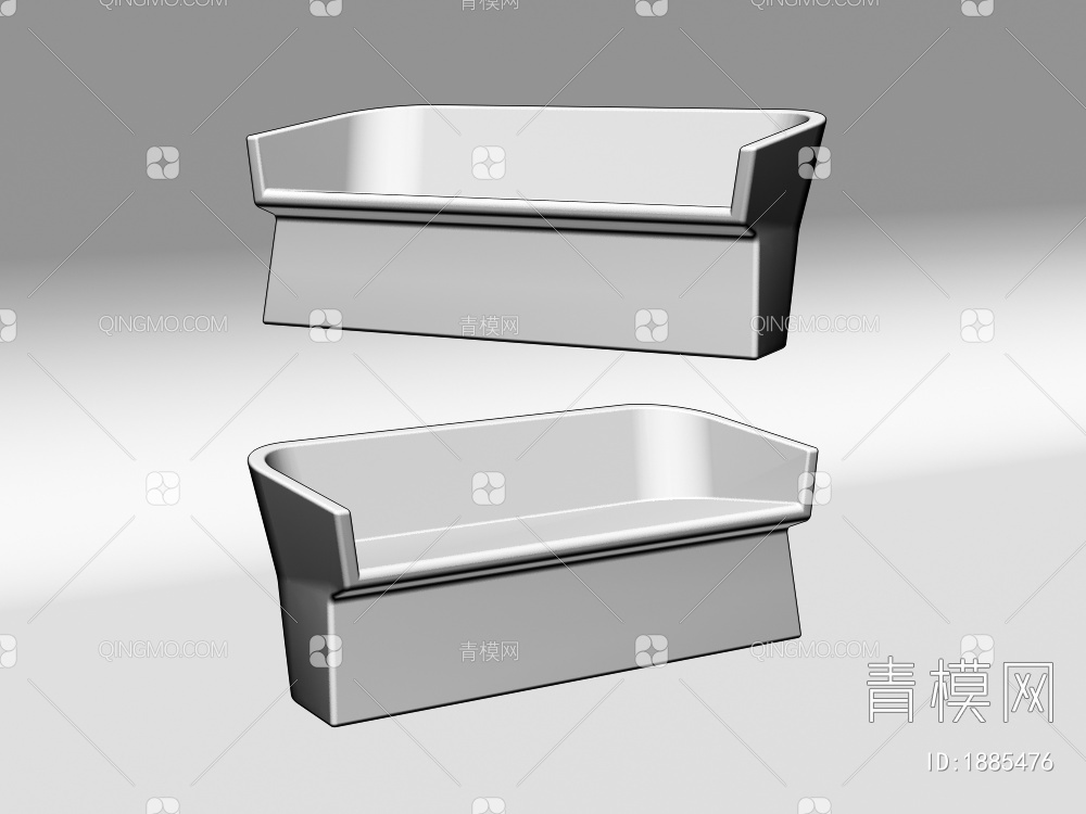 双人沙发3D模型下载【ID:1885476】