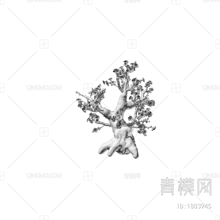 桃花树3D模型下载【ID:1883945】