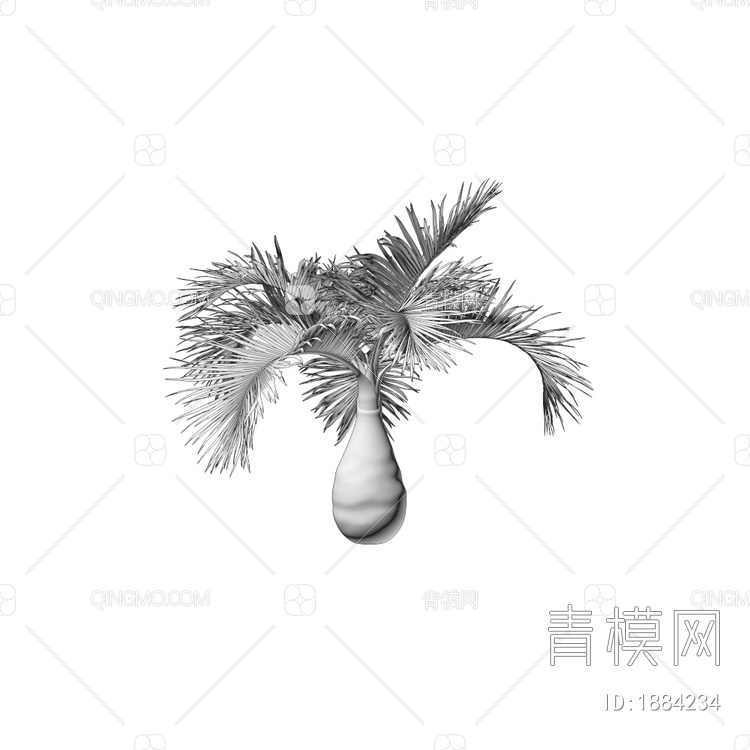 椰树3D模型下载【ID:1884234】