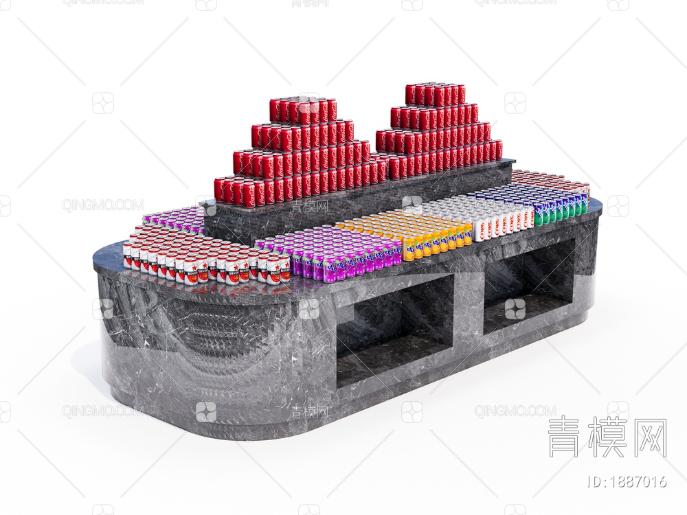 饮料台 自助饮料台SU模型下载【ID:1887016】